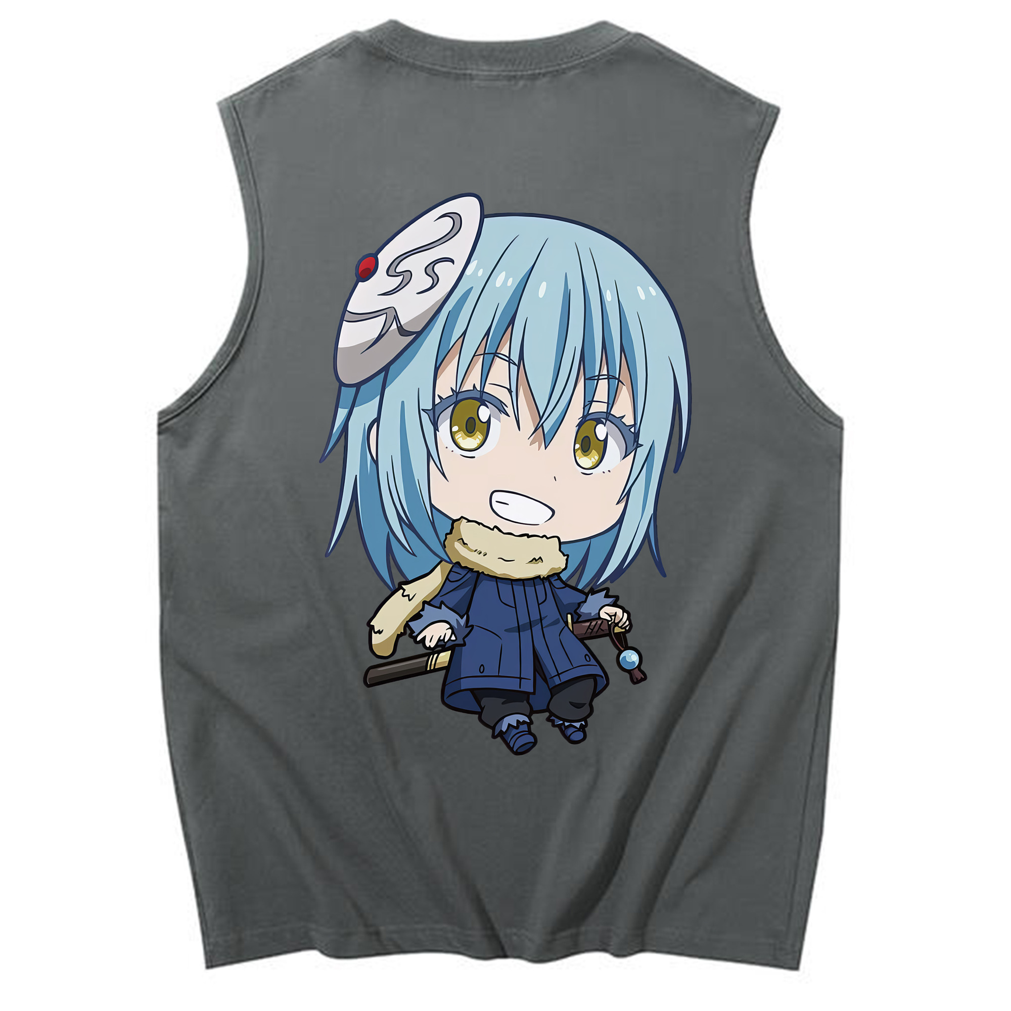 （画像用） 転スラ Regarding Reincarnated to Slime コットン100％タンクトップ（背面プリント）